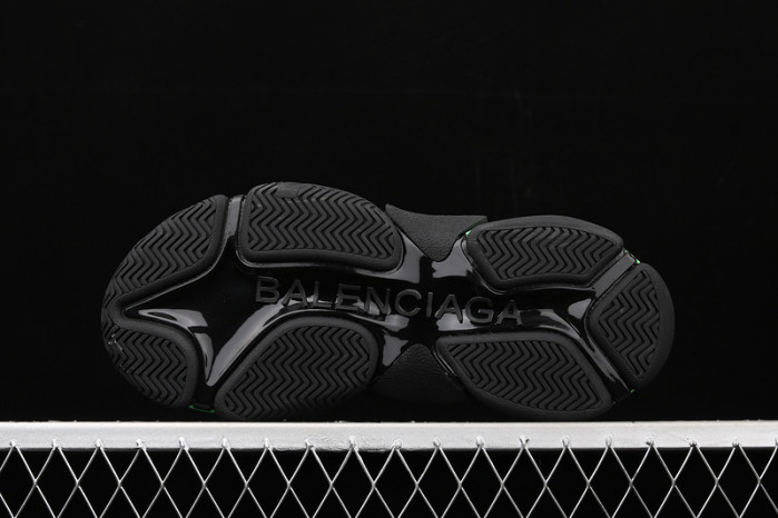 bl triple s trainers black green sneakers a111316