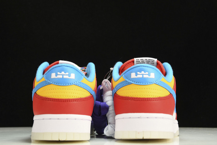 nike dunk low qs lebron james fruity pebbles dh8009-600