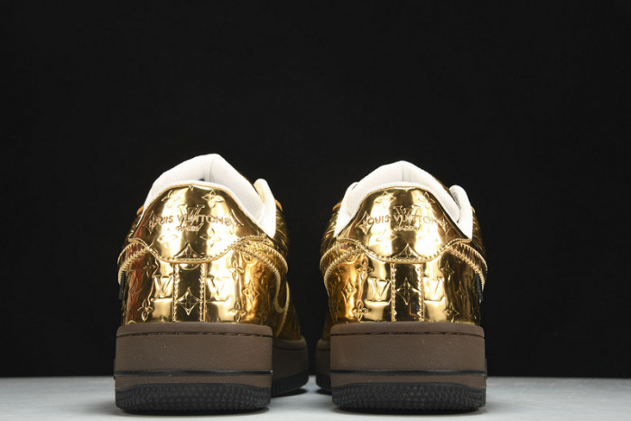 nike air force 1 low by virgil abloh metallic gold 1025