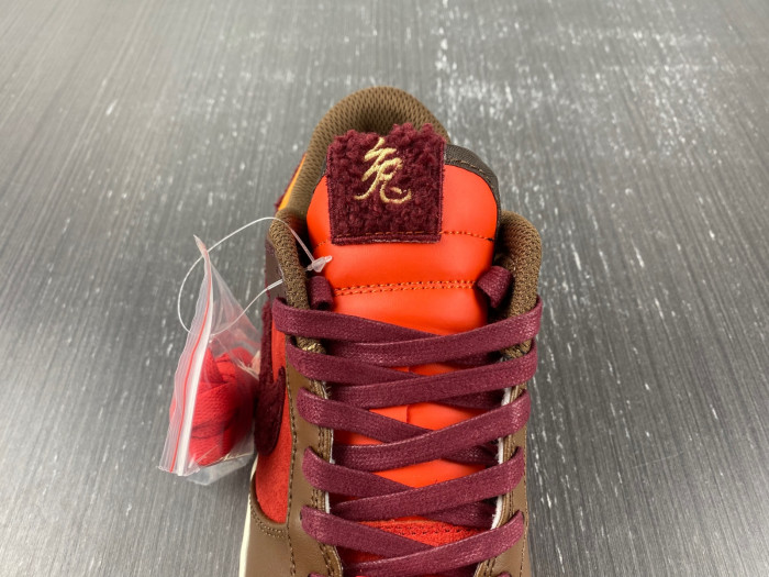 nike dunk low retro prm year of the rabbit light crimson fd4203-661