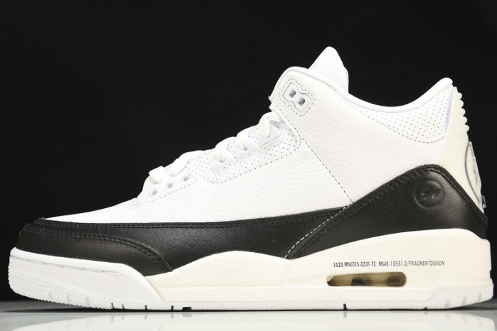 fragment air jordan 3 white black da3595-100