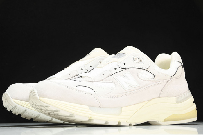 new balance 992 white silver m992md