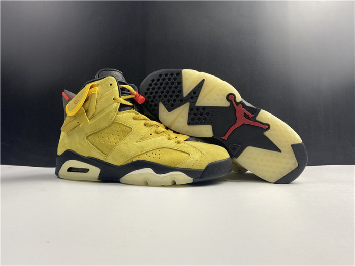 travis scott x air jordan 6 “yellow” - cn1084-300