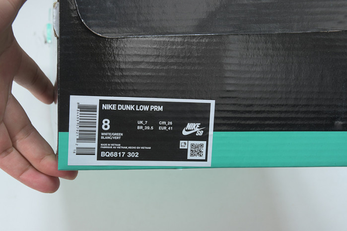 nike sb dunk low classic green - bq6817-302