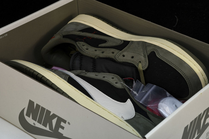 travis scott x air jordan 1 low og black olive dm7866-002
