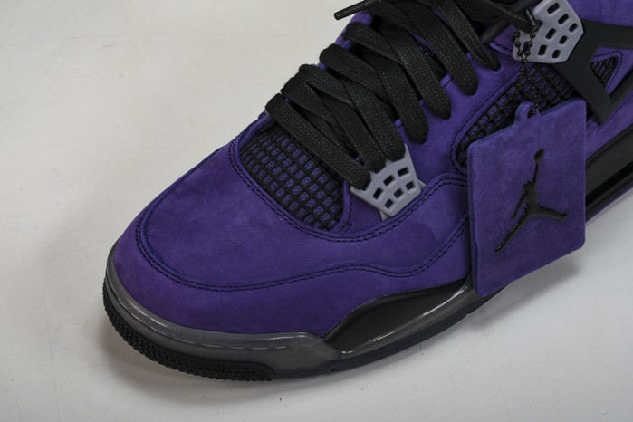 travis scott x air jordan 4 retro purple aj4-766296