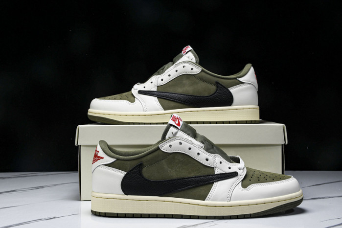 Travis Scott x Air Jordan 1 Low OLIVE DZ7866-200