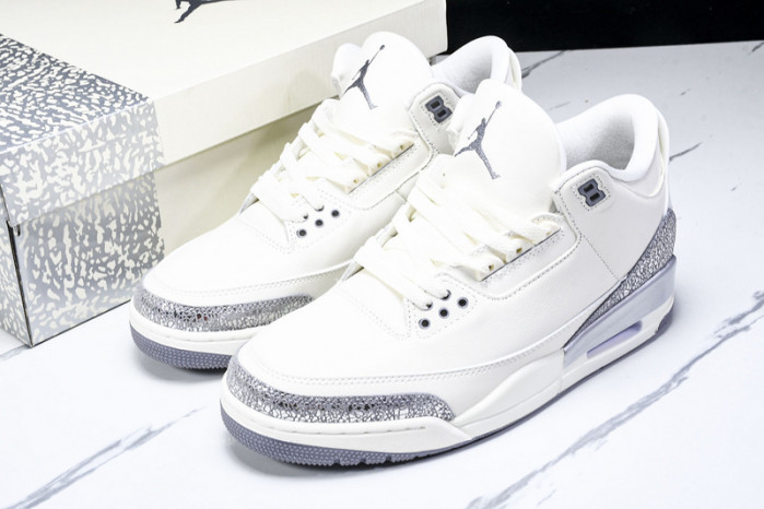 Air Jordan 3 “Sail/Metallic Silver” CK9246-100