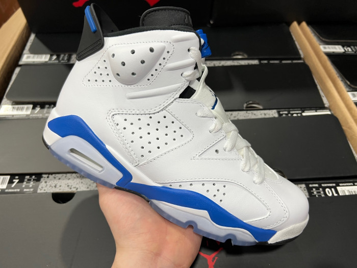 jordan 6 retro sport blue 384664-107