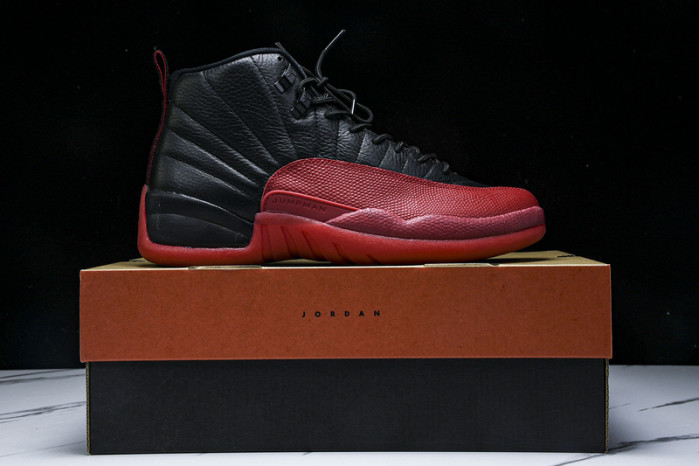 air jordan 12 black and red 130690-002