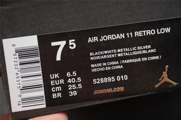 air jordan 11 low “barons” 528895-010