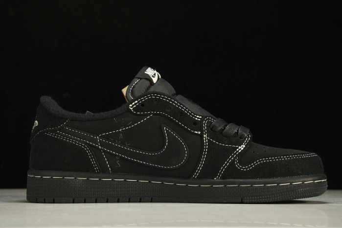 travis scott x air jordan 1 low "black phantom" dm7866-001