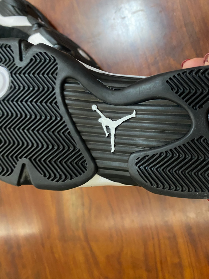 jordan 14 “black/white/university red” 487471-016