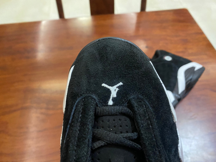 jordan 14 “black/white/university red” 487471-016