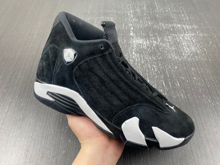 jordan 14 “black/white/university red” 487471-016