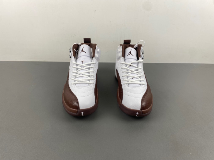 the solefly x air jordan 12 “white/baroque brown” fz5026-100