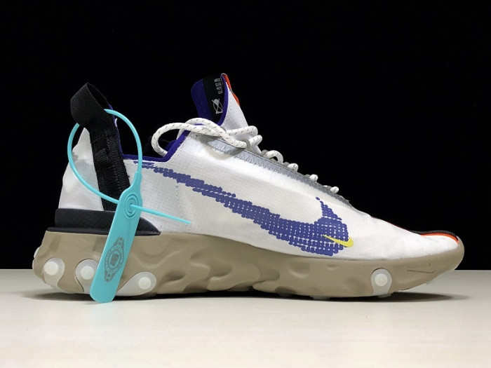 nike ispa react low summit white ar8555-100