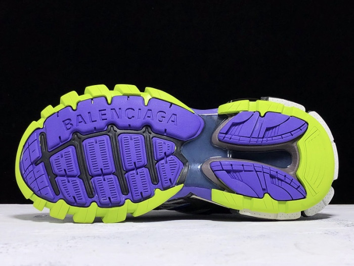 bl track trainers sneaker purple grey yellow h903p067