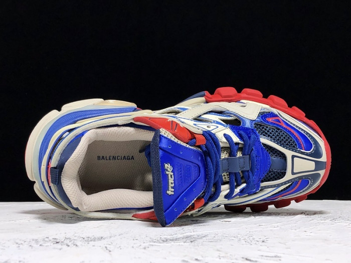 bl track trainers sneaker grey blue red h903p079