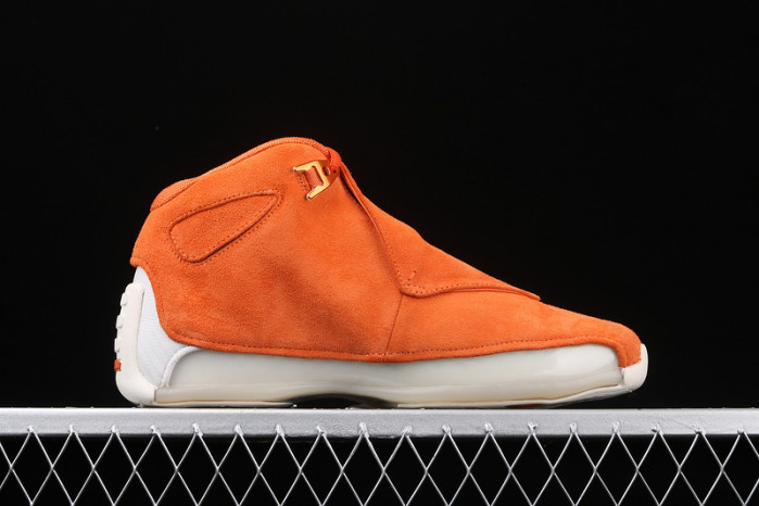 jordan 18 retro campfire orange - aa2494-801