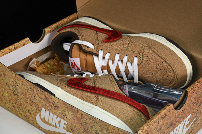 nike dunk low sp clot cork fn0317-121
