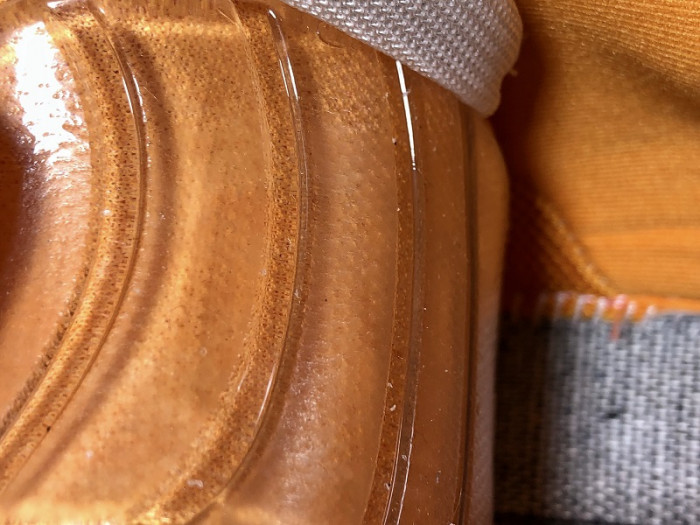 (led) bl tess s. gomma trek low sneakers white orange h903p029