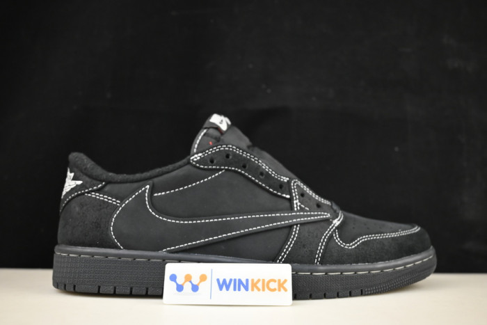 travis scott x air jordan 1 low og black/black dm7866-168 (with accessories)